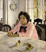 Valentin Serov The girl with peaches  was the painting that inaugurated Russian Impressionism. oil painting